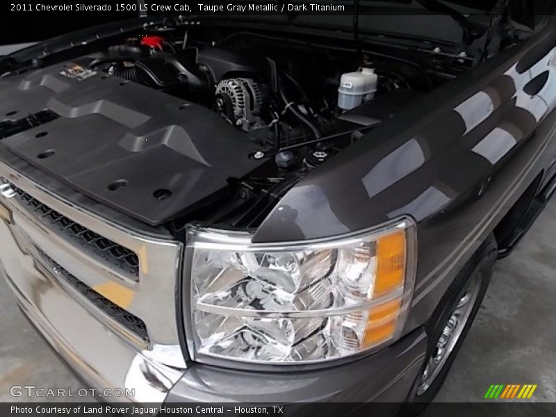 Taupe Gray Metallic / Dark Titanium 2011 Chevrolet Silverado 1500 LS Crew Cab