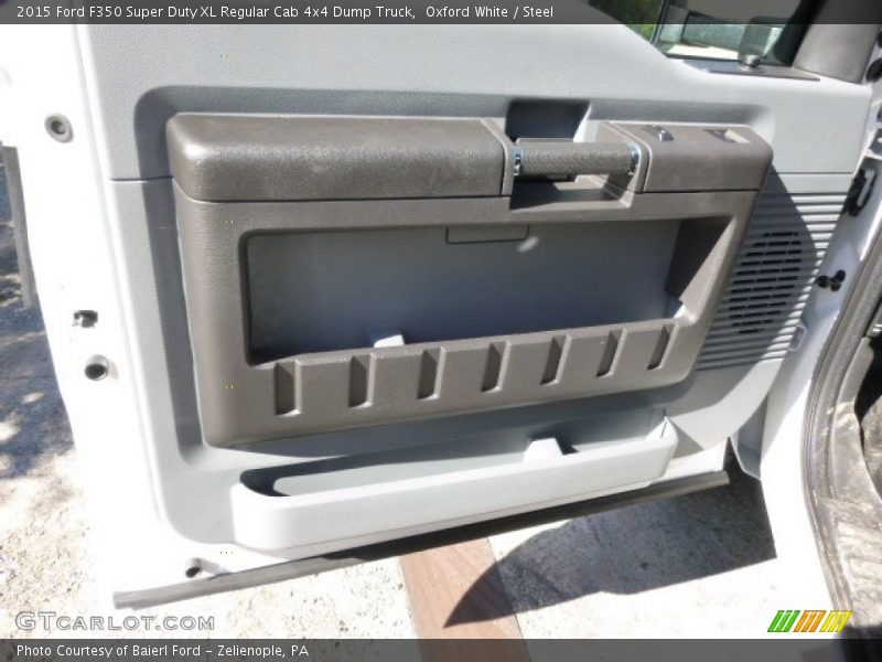 Oxford White / Steel 2015 Ford F350 Super Duty XL Regular Cab 4x4 Dump Truck