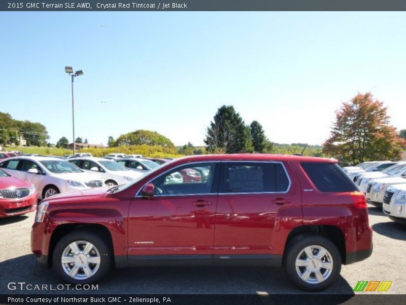 Crystal Red Tintcoat / Jet Black 2015 GMC Terrain SLE AWD