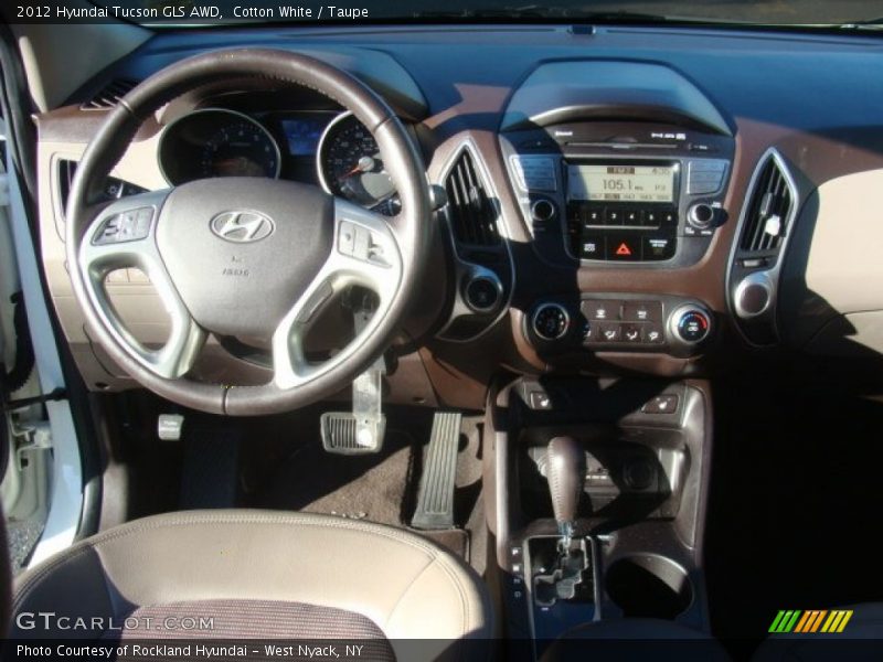 Cotton White / Taupe 2012 Hyundai Tucson GLS AWD