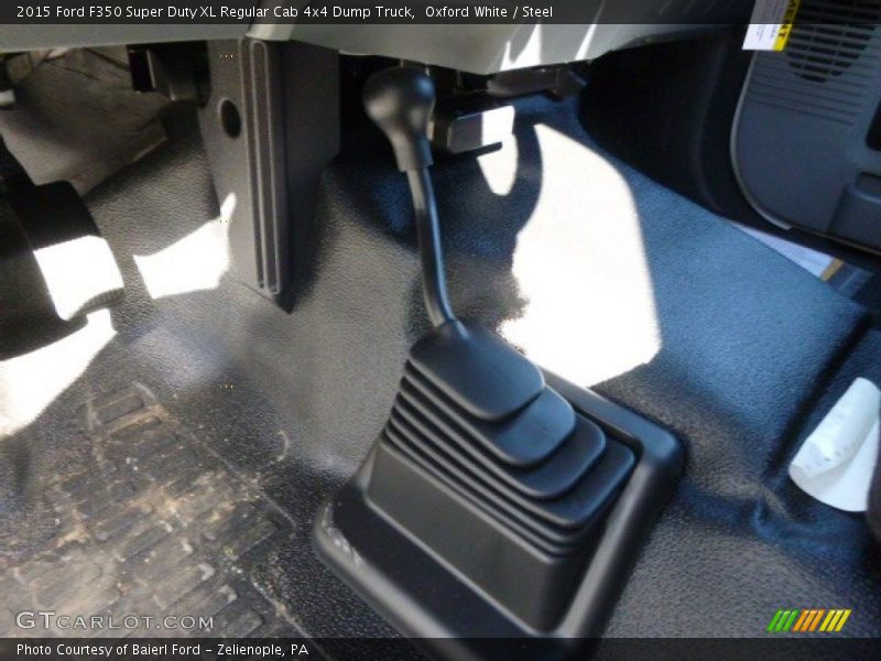 Oxford White / Steel 2015 Ford F350 Super Duty XL Regular Cab 4x4 Dump Truck