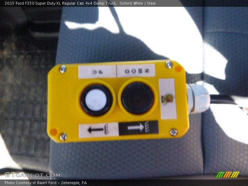 Oxford White / Steel 2015 Ford F350 Super Duty XL Regular Cab 4x4 Dump Truck
