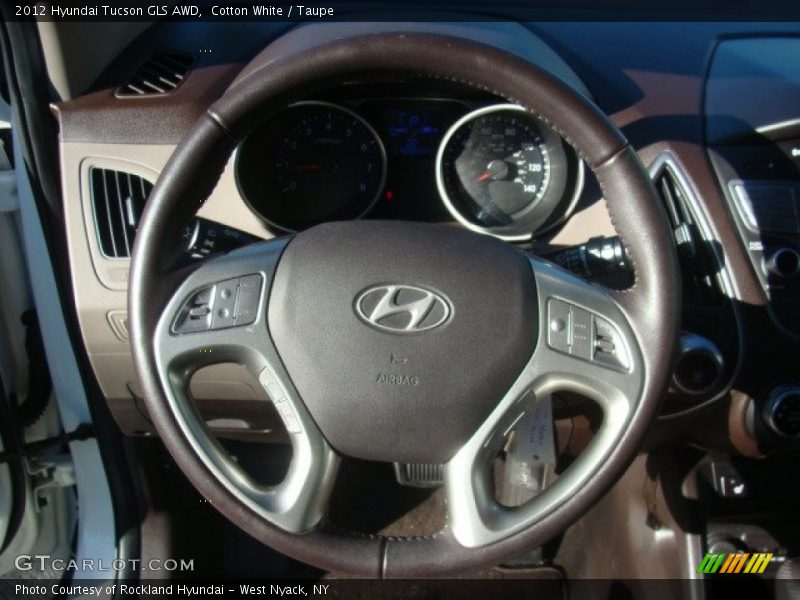Cotton White / Taupe 2012 Hyundai Tucson GLS AWD