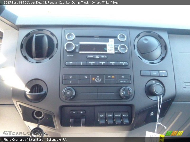 Oxford White / Steel 2015 Ford F350 Super Duty XL Regular Cab 4x4 Dump Truck