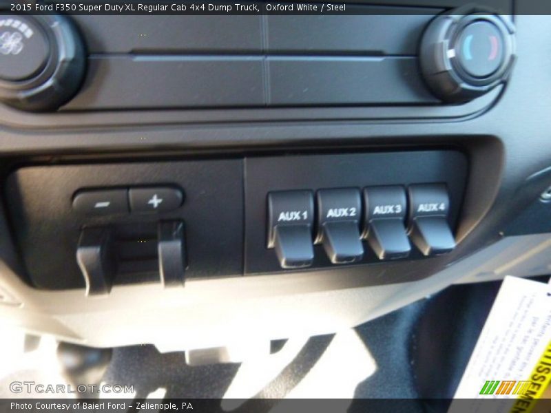 Oxford White / Steel 2015 Ford F350 Super Duty XL Regular Cab 4x4 Dump Truck