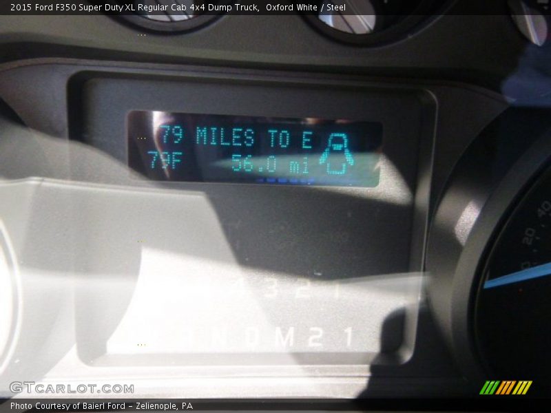 Oxford White / Steel 2015 Ford F350 Super Duty XL Regular Cab 4x4 Dump Truck
