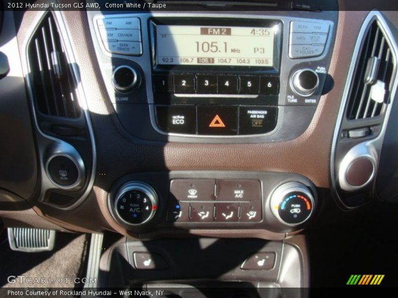 Cotton White / Taupe 2012 Hyundai Tucson GLS AWD
