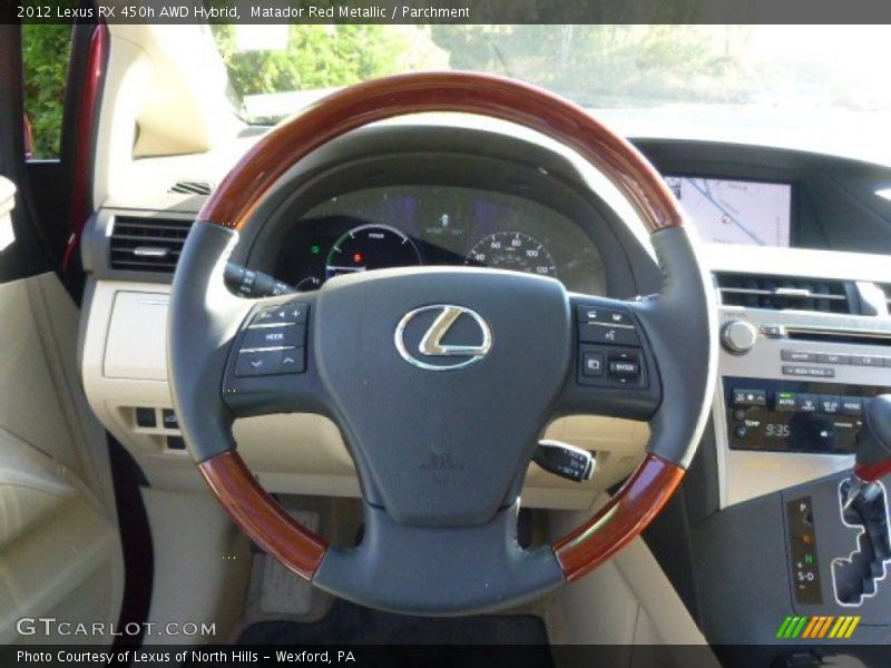 Matador Red Metallic / Parchment 2012 Lexus RX 450h AWD Hybrid