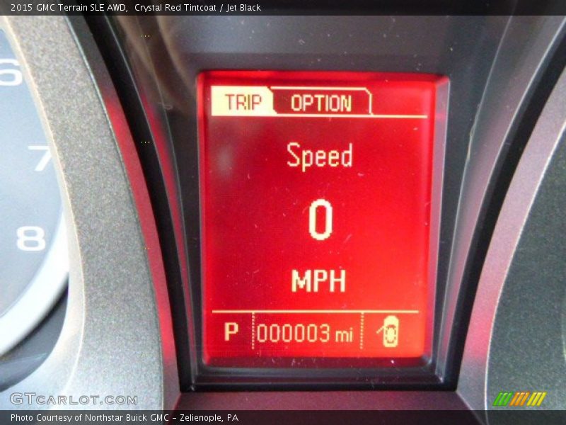 Crystal Red Tintcoat / Jet Black 2015 GMC Terrain SLE AWD