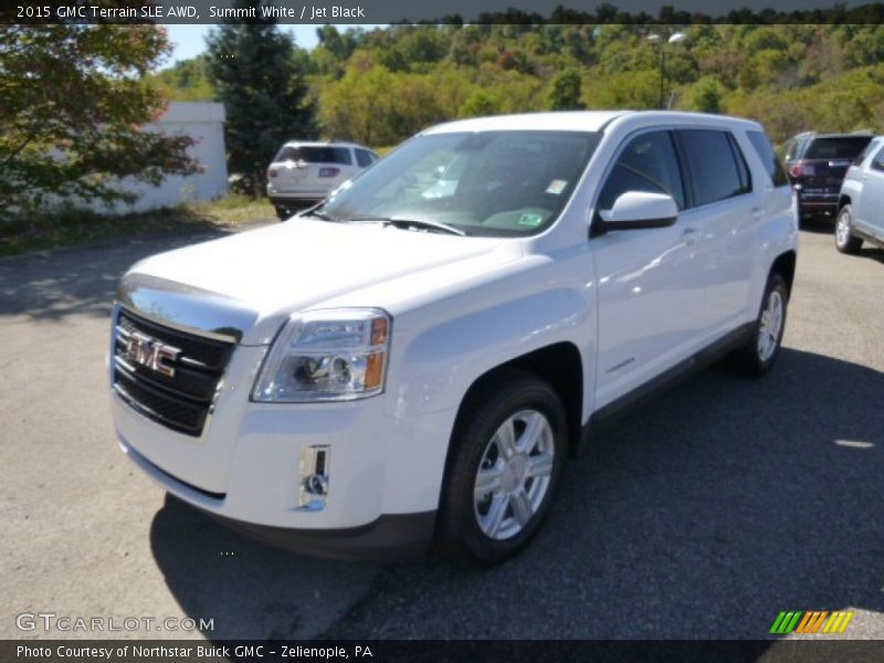Summit White / Jet Black 2015 GMC Terrain SLE AWD