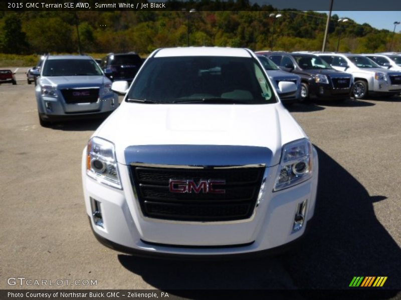 Summit White / Jet Black 2015 GMC Terrain SLE AWD