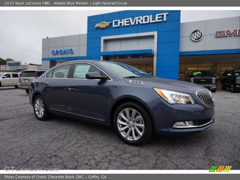 Atlantis Blue Metallic / Light Neutral/Cocoa 2015 Buick LaCrosse FWD