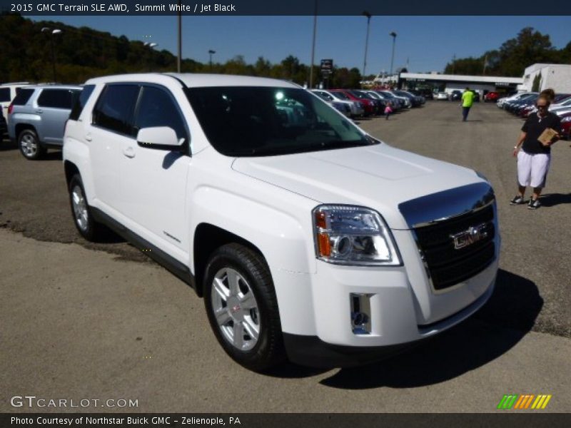 Summit White / Jet Black 2015 GMC Terrain SLE AWD