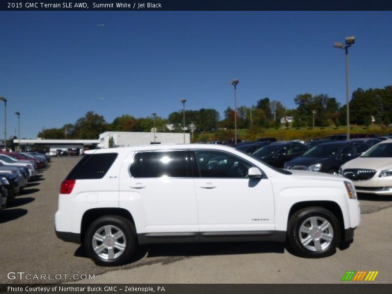 Summit White / Jet Black 2015 GMC Terrain SLE AWD