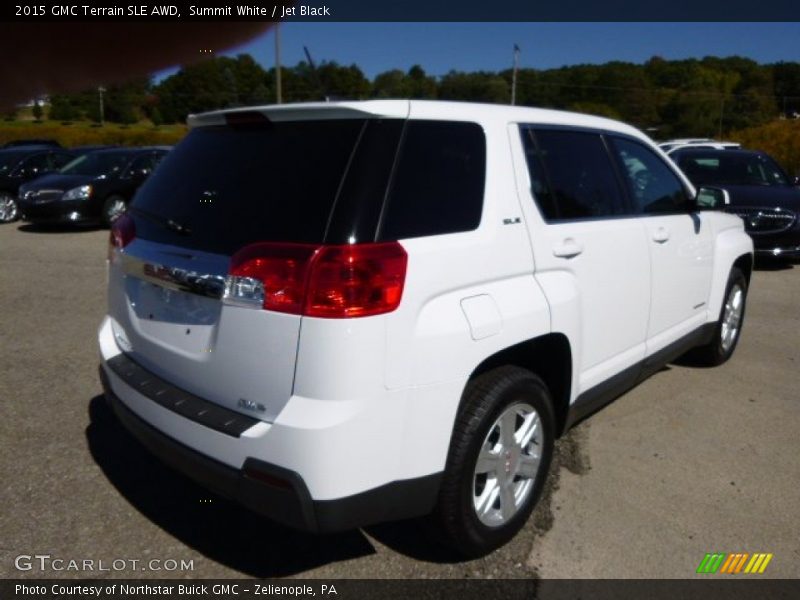 Summit White / Jet Black 2015 GMC Terrain SLE AWD