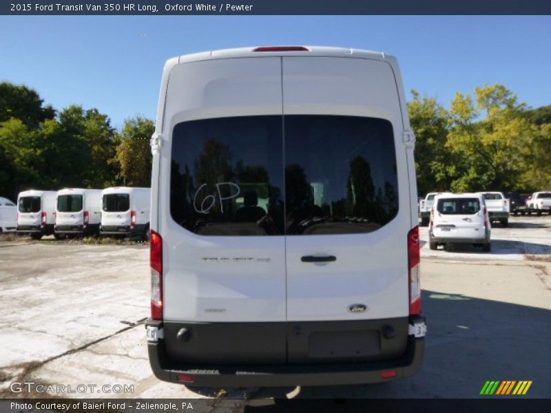 Oxford White / Pewter 2015 Ford Transit Van 350 HR Long