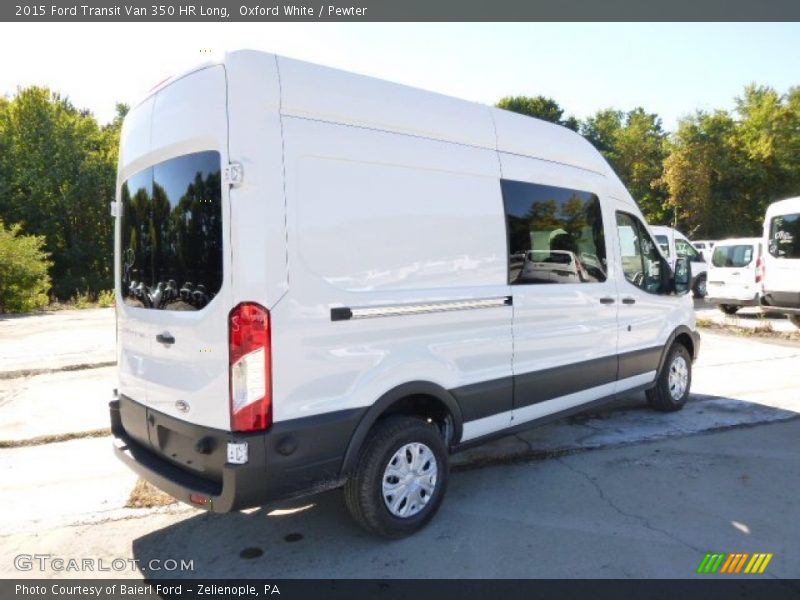 Oxford White / Pewter 2015 Ford Transit Van 350 HR Long