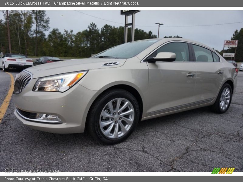 Champagne Silver Metallic / Light Neutral/Cocoa 2015 Buick LaCrosse FWD