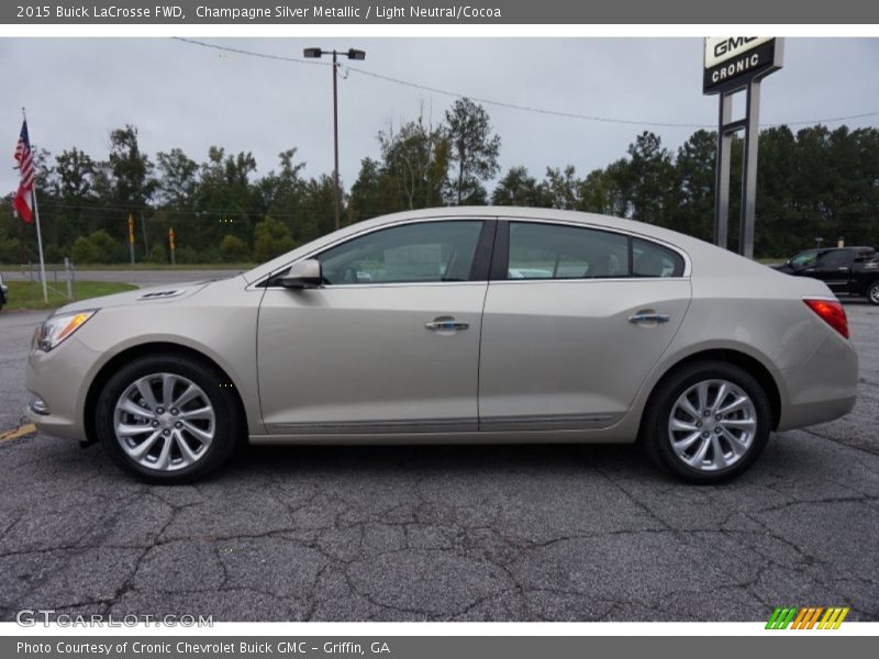 Champagne Silver Metallic / Light Neutral/Cocoa 2015 Buick LaCrosse FWD
