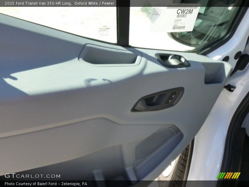 Oxford White / Pewter 2015 Ford Transit Van 350 HR Long