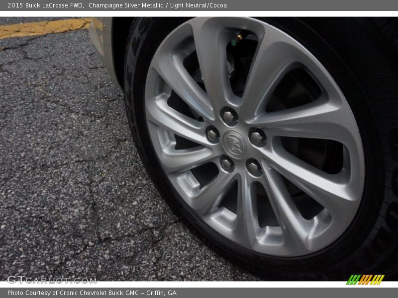 Champagne Silver Metallic / Light Neutral/Cocoa 2015 Buick LaCrosse FWD