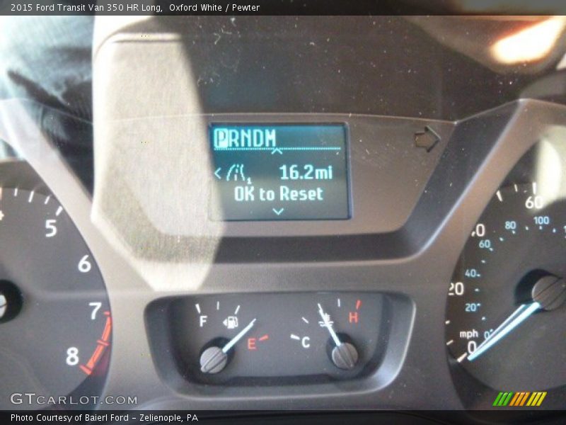 Oxford White / Pewter 2015 Ford Transit Van 350 HR Long