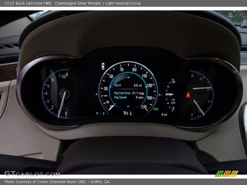 Champagne Silver Metallic / Light Neutral/Cocoa 2015 Buick LaCrosse FWD