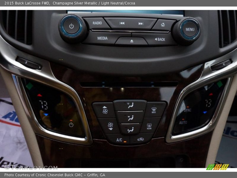 Champagne Silver Metallic / Light Neutral/Cocoa 2015 Buick LaCrosse FWD
