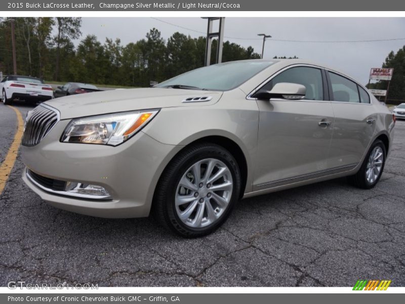 Champagne Silver Metallic / Light Neutral/Cocoa 2015 Buick LaCrosse Leather