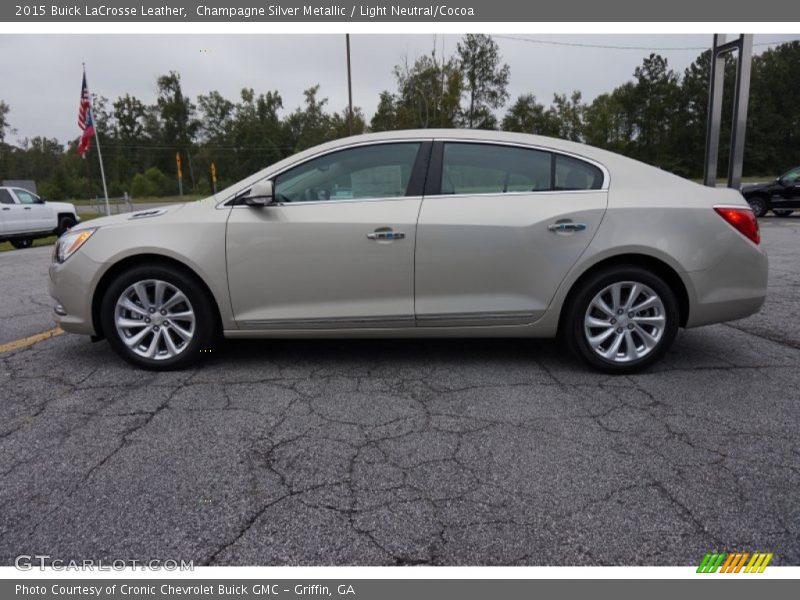 Champagne Silver Metallic / Light Neutral/Cocoa 2015 Buick LaCrosse Leather