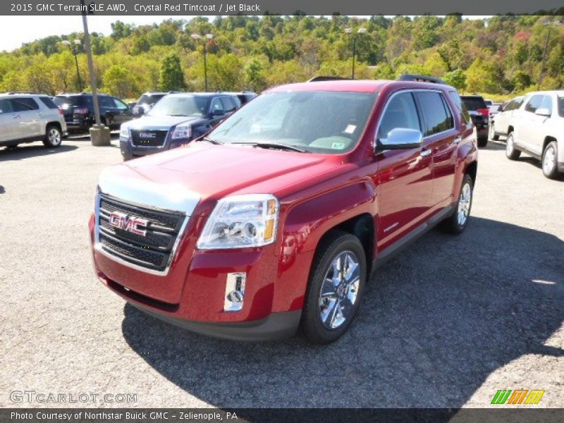 Crystal Red Tintcoat / Jet Black 2015 GMC Terrain SLE AWD