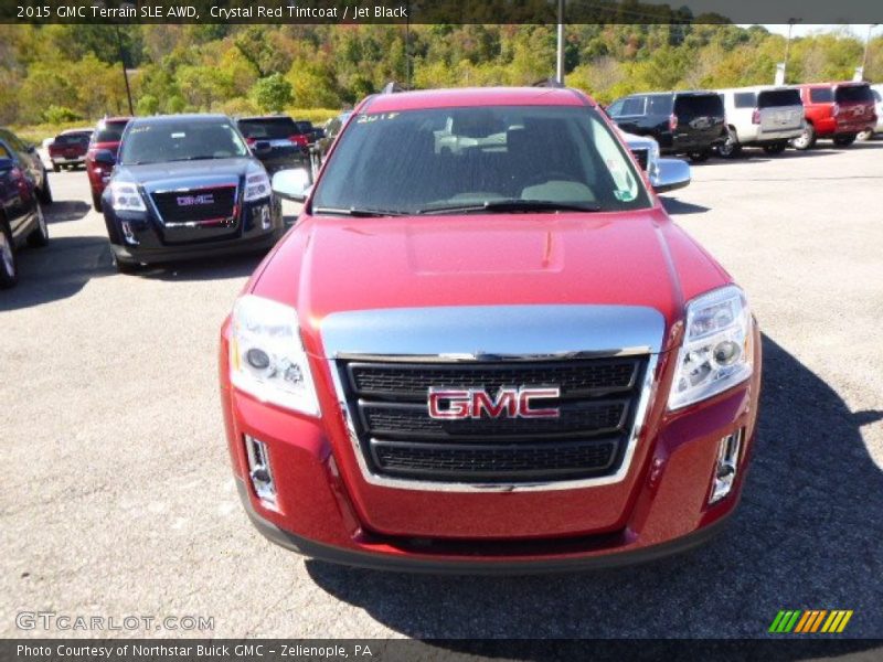 Crystal Red Tintcoat / Jet Black 2015 GMC Terrain SLE AWD