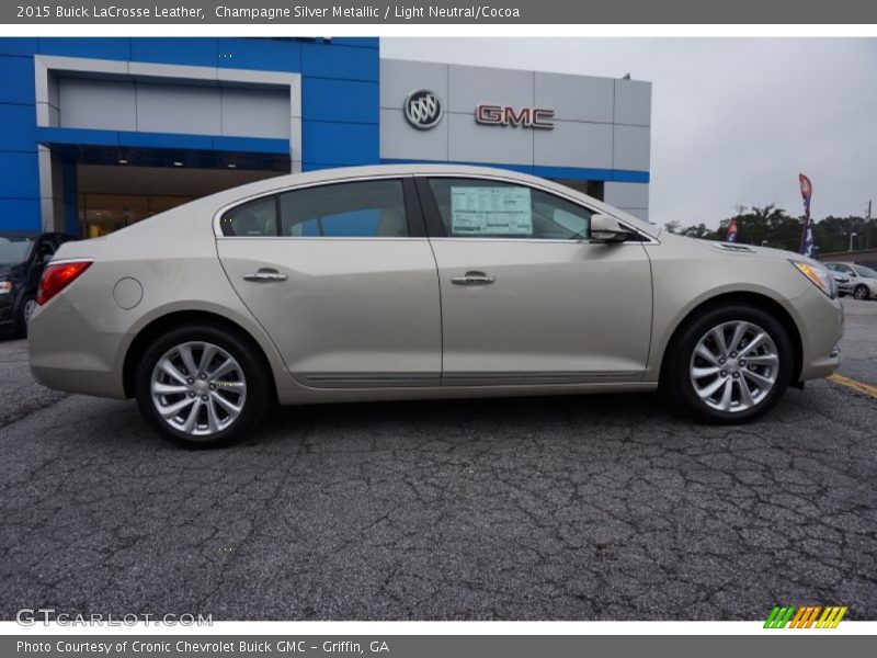 Champagne Silver Metallic / Light Neutral/Cocoa 2015 Buick LaCrosse Leather