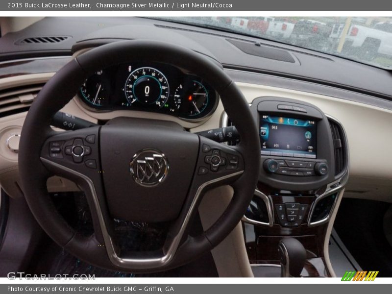 Champagne Silver Metallic / Light Neutral/Cocoa 2015 Buick LaCrosse Leather