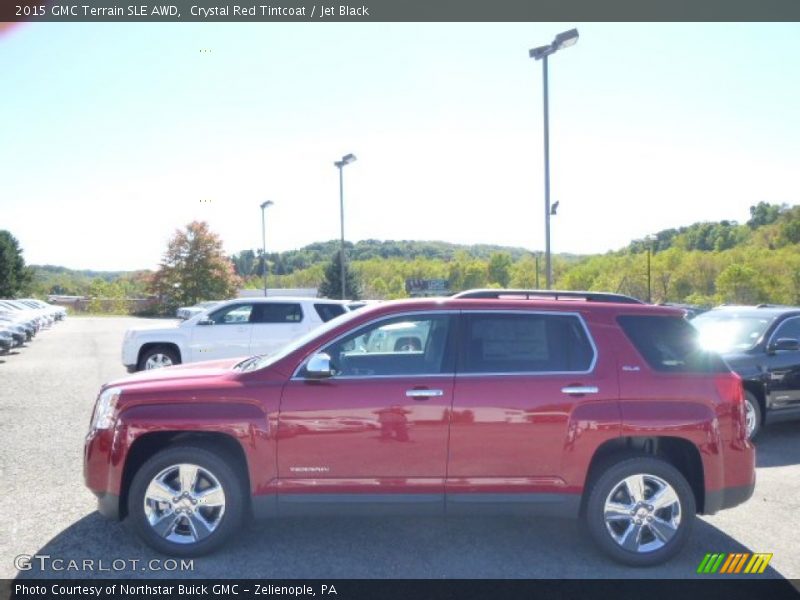 Crystal Red Tintcoat / Jet Black 2015 GMC Terrain SLE AWD