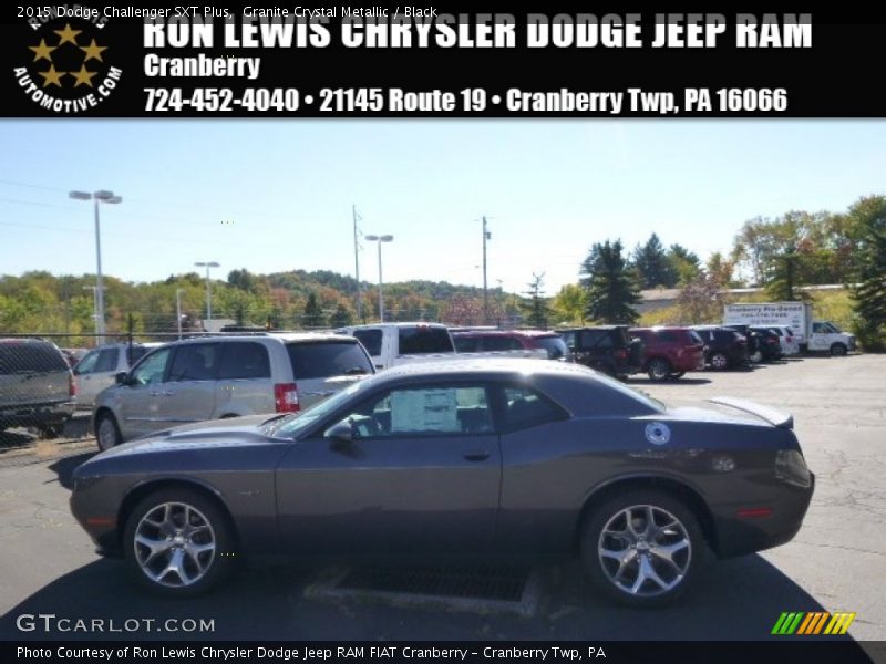Granite Crystal Metallic / Black 2015 Dodge Challenger SXT Plus