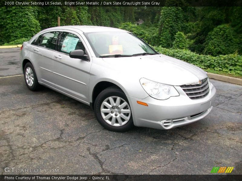 Bright Silver Metallic / Dark Slate Gray/Light Slate Gray 2008 Chrysler Sebring LX Sedan