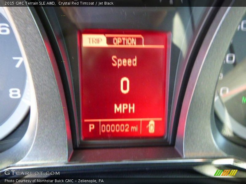 Crystal Red Tintcoat / Jet Black 2015 GMC Terrain SLE AWD