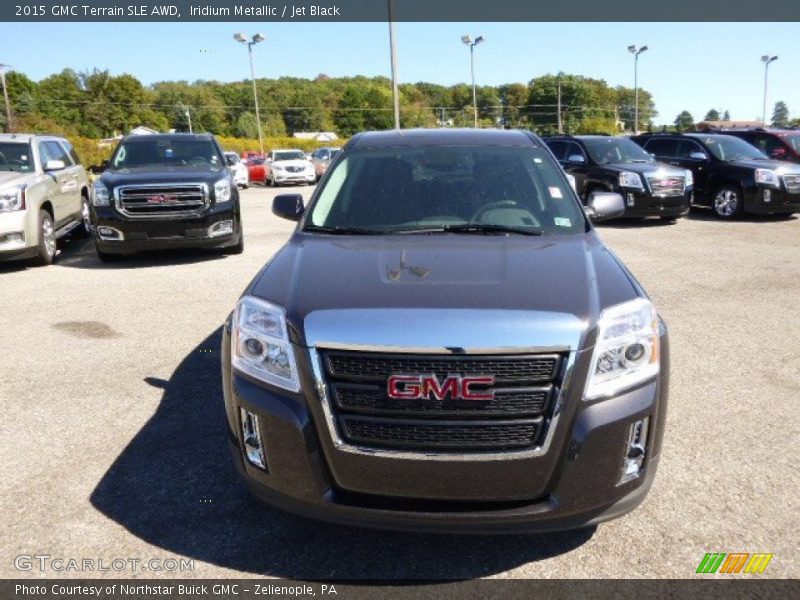 Iridium Metallic / Jet Black 2015 GMC Terrain SLE AWD