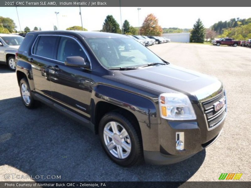 Iridium Metallic / Jet Black 2015 GMC Terrain SLE AWD