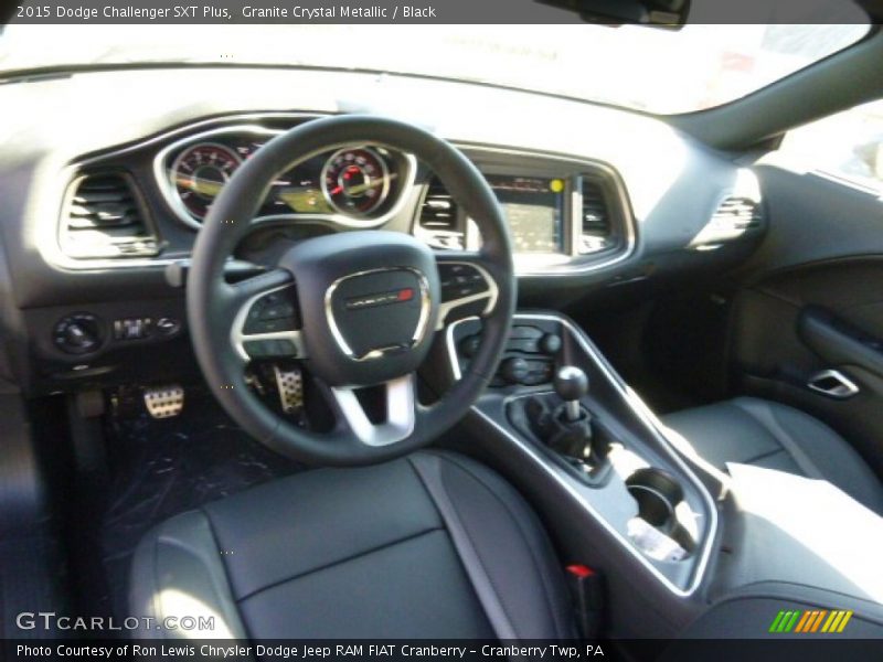 Black Interior - 2015 Challenger SXT Plus 
