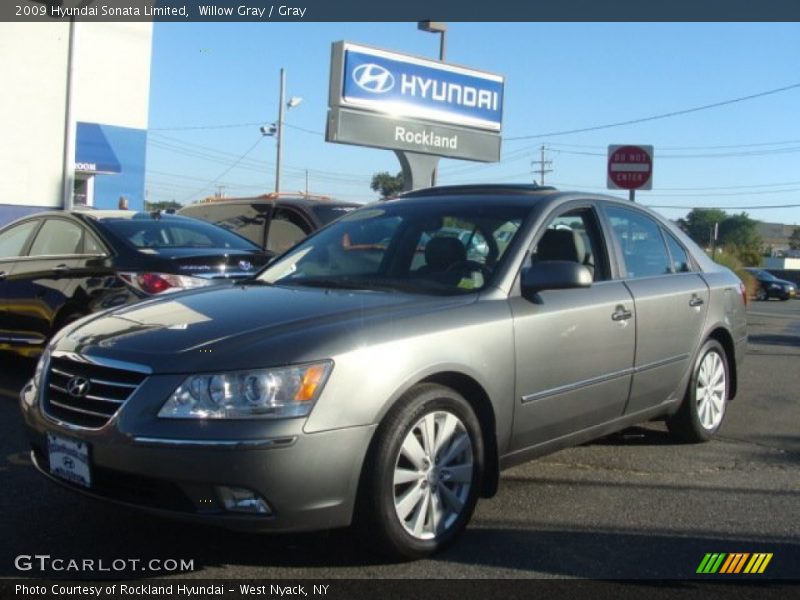 Willow Gray / Gray 2009 Hyundai Sonata Limited