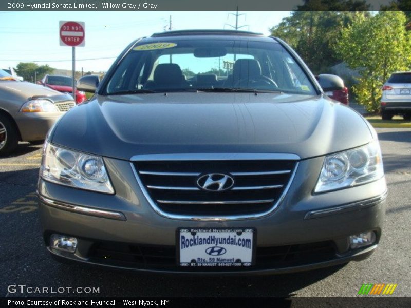 Willow Gray / Gray 2009 Hyundai Sonata Limited