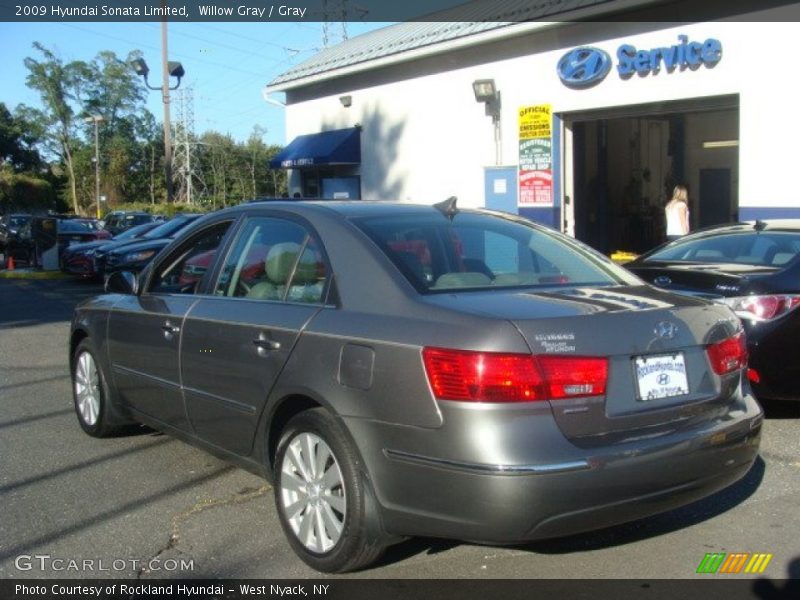 Willow Gray / Gray 2009 Hyundai Sonata Limited