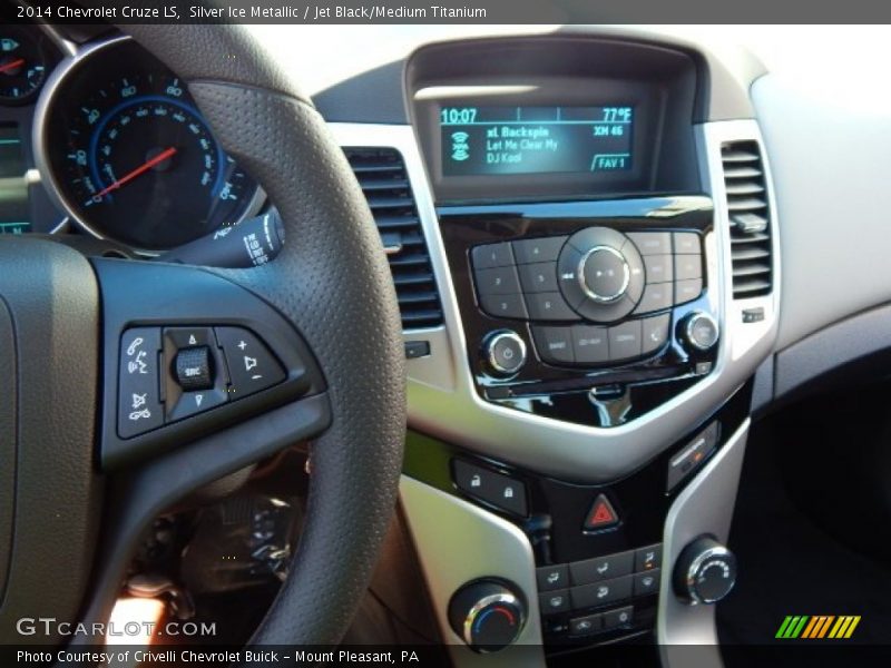 Silver Ice Metallic / Jet Black/Medium Titanium 2014 Chevrolet Cruze LS