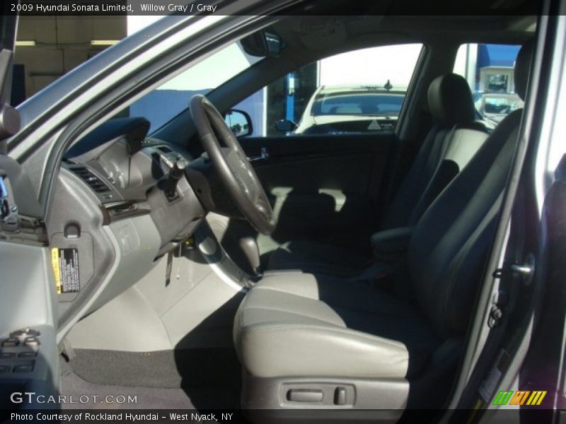 Willow Gray / Gray 2009 Hyundai Sonata Limited