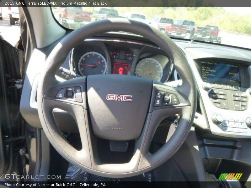 Iridium Metallic / Jet Black 2015 GMC Terrain SLE AWD