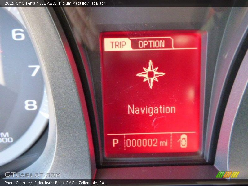 Iridium Metallic / Jet Black 2015 GMC Terrain SLE AWD