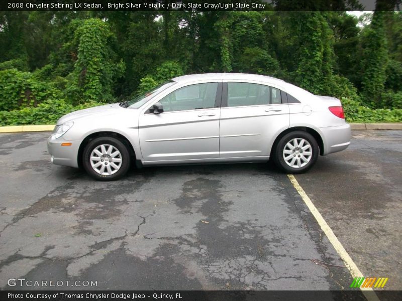 Bright Silver Metallic / Dark Slate Gray/Light Slate Gray 2008 Chrysler Sebring LX Sedan