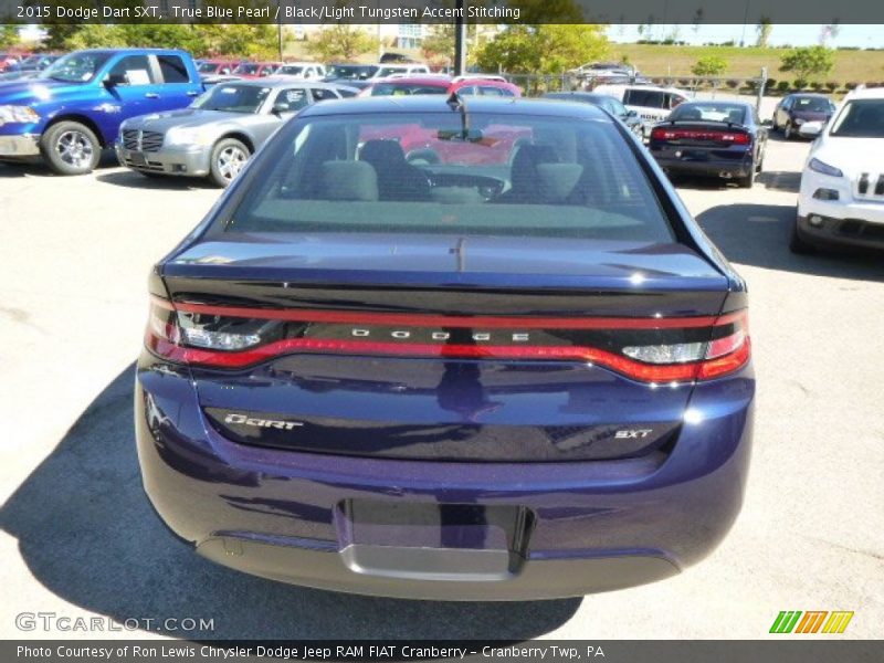 True Blue Pearl / Black/Light Tungsten Accent Stitching 2015 Dodge Dart SXT